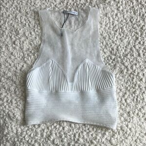 NWOT Zara Ribbed Crop Top